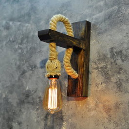 Opviq Aplique Rústico PP157 Madera de Abeto Beige Nostálgico Cabaña Lámpara de Pared 30 x 23 x 9 cm E27 Max 200W